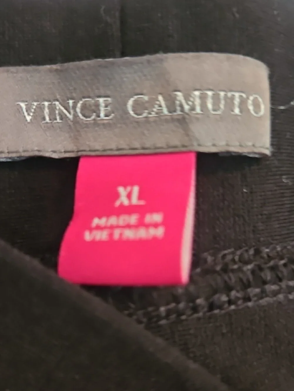 Vince Camuto Black Leggings with Silver Stud Trim